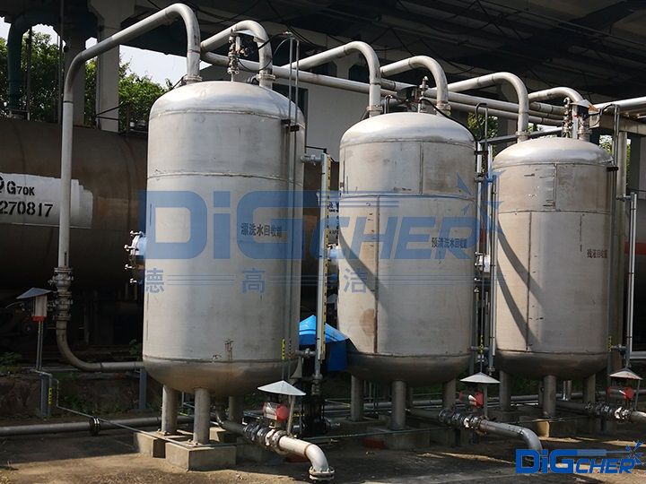 德高潔石油化工鐵路罐車自動化清洗系統(tǒng)回收罐